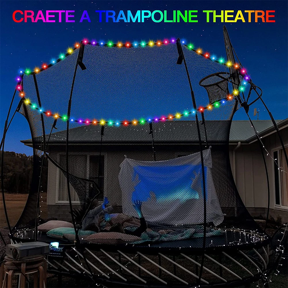 12 м светодиодные фонари для батута с дистанционным управлением светодиодный