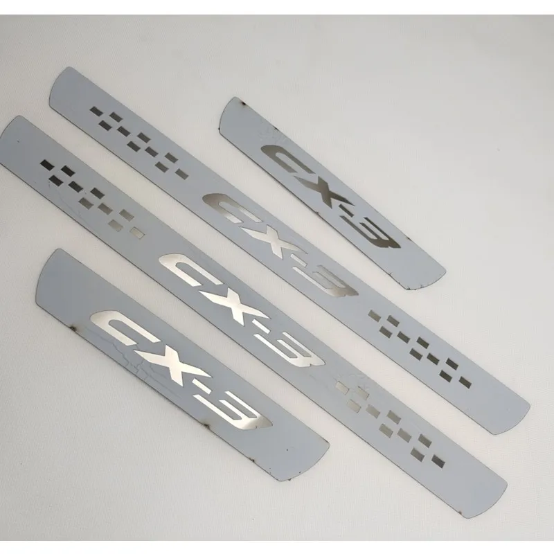 

Накладка на порог из нержавеющей стали для Mazda CX-3 CX3 2016-2021