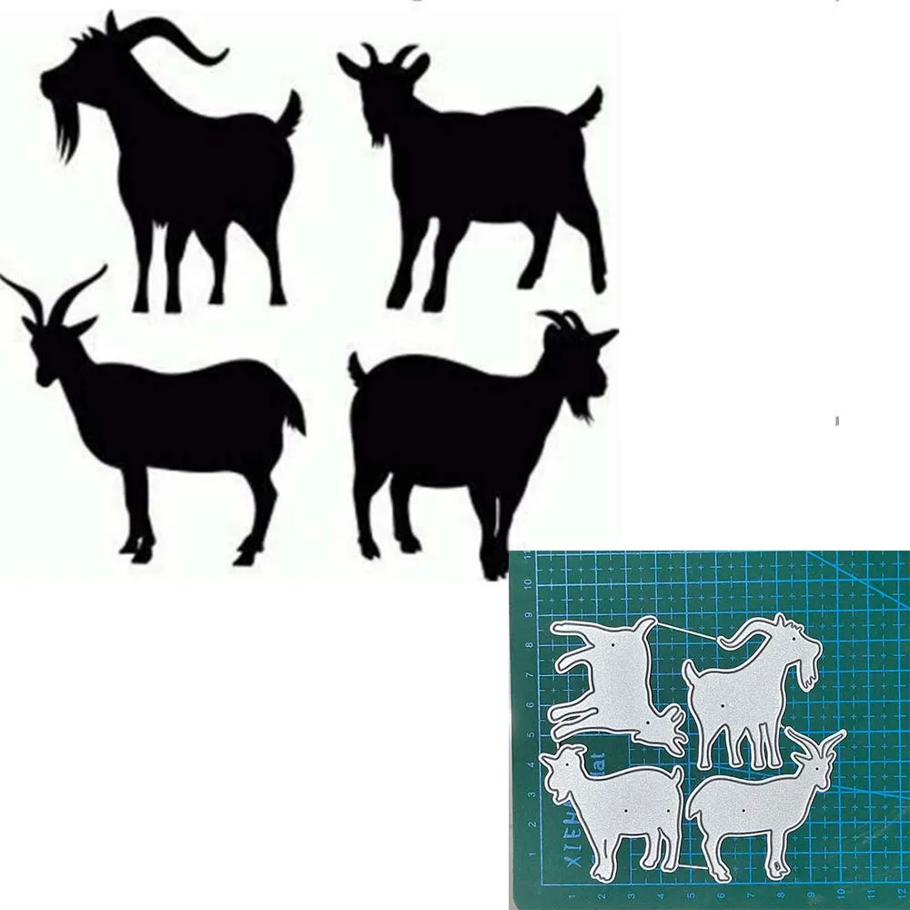 

New Sheep Horse Farm Animals 2023 Metal Cutting Dies for DIY Scrapbooking and Card Making Decorative Embossing Craft