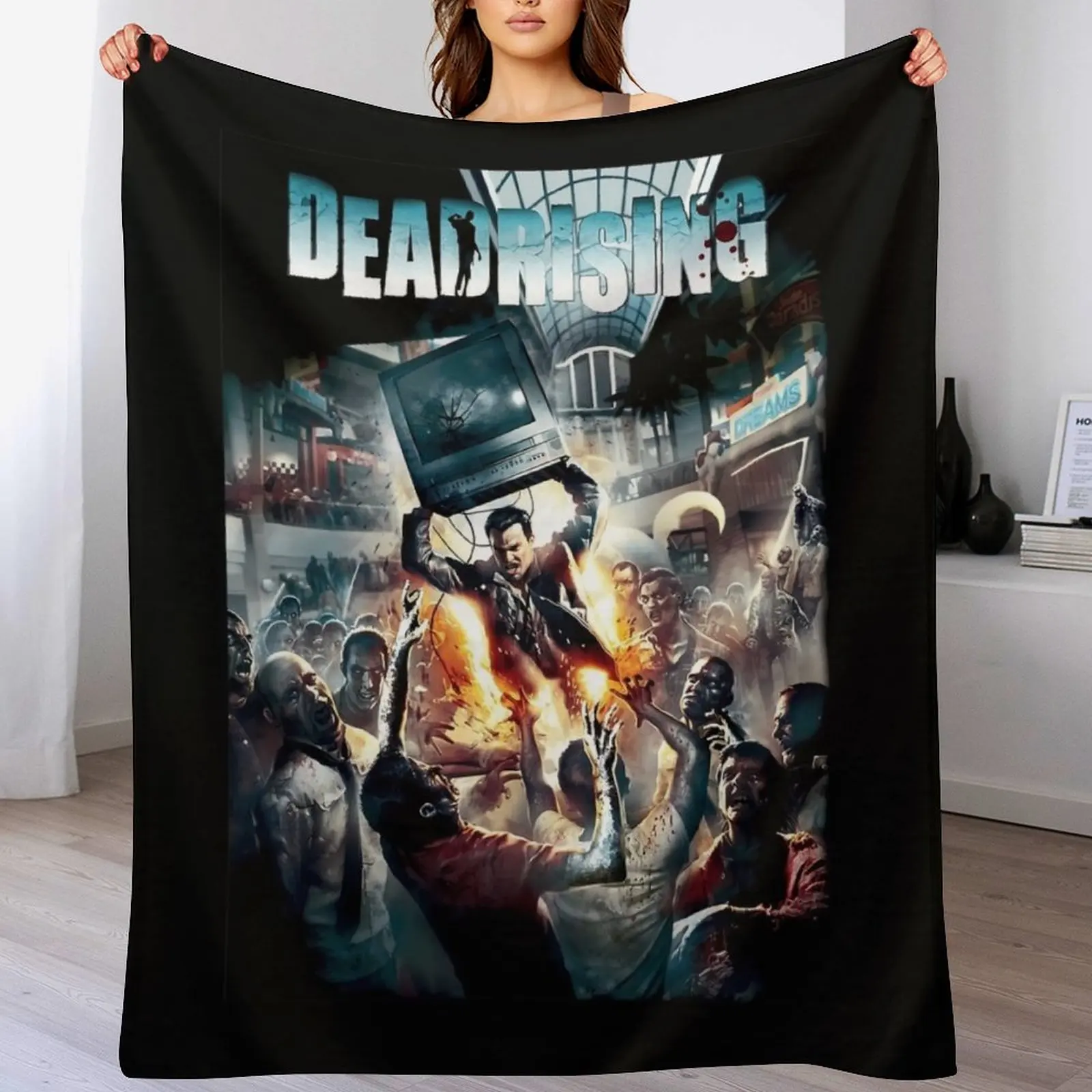 Фото Плакат Dead Rising. Складной мягкий теплый плед для использования на открытом воздухе. №1