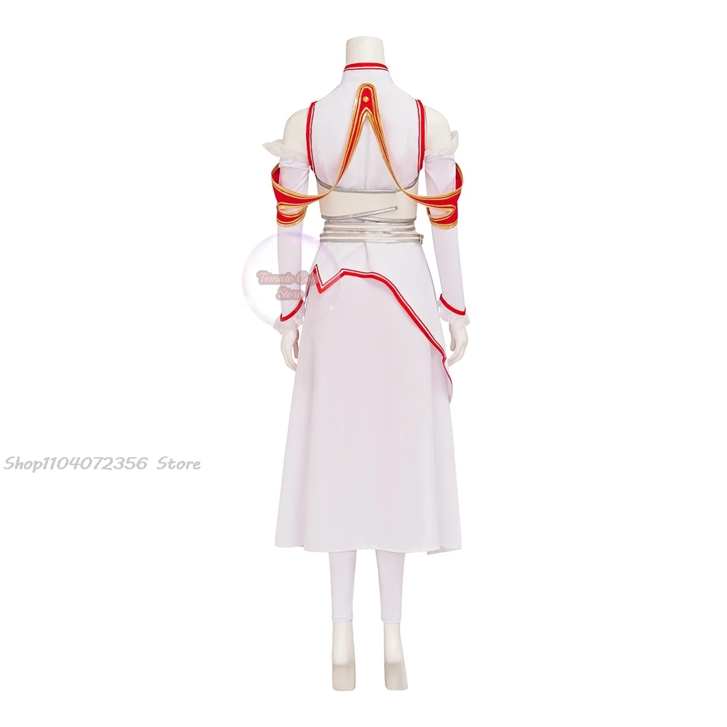 Аниме Sword Art Online Косплей Костюм Асуна Боевая форма Хэллоуин женский наряд парик