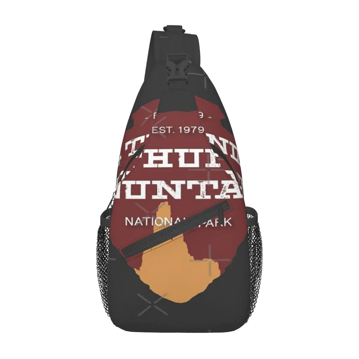 

Нагрудная сумка Big Thunder Mountain National Park, модная прочная подходящая офисная нагрудная сумка через плечо по диагонали, разные стили