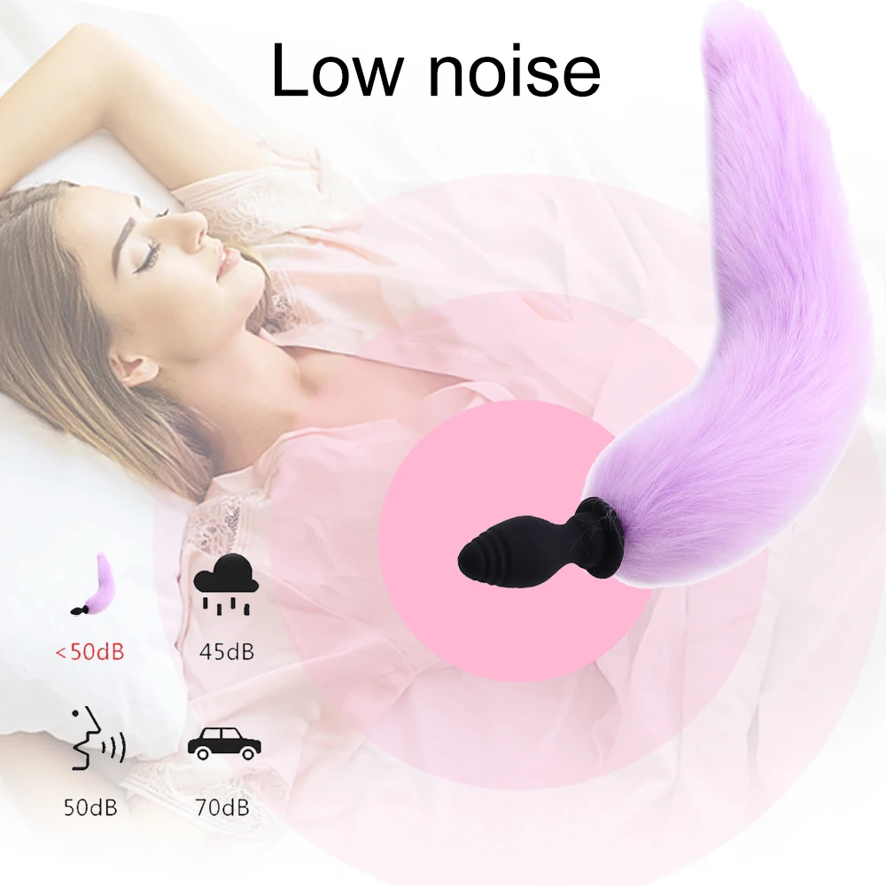 Анальная пробка с лисьим хвостом силиконовая анальная для взрослых секс-игрушки