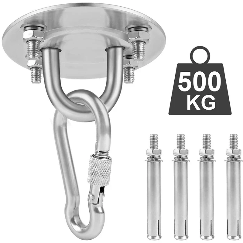 

304 Stainless Steel Suspension Bracket Hammock Mount Ceiling Hook Anchor Hanger for outdoor hanging swings chairs hammocks