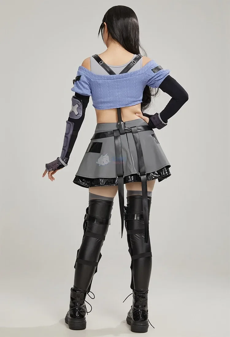 Final Fantasy VII Remakes Тифа Косплей Костюм Игра FF7 Сексуальная Одежда Женский Вечерний