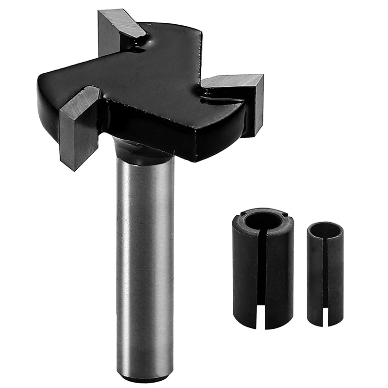 

CNC Surfacing Router Bit 1/4 Inch Shank Slab Flattening Router 1 Inch Cutting Diameter Woodworking Tool