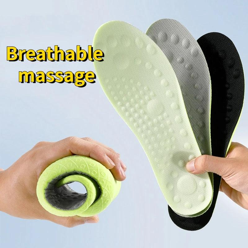 

Стельки для мужчин и женщин, поглощающие пот, для акупрессуры, мягкие дышащие, для кроссовок, дезодорирующие вставки, прокладки для обуви