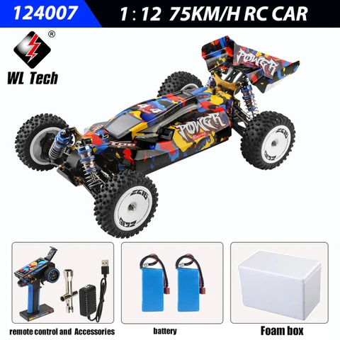 WLtoys 124007 75 км/ч 4WD Радиоуправляемый автомобиль, профессиональный гоночный автомобиль, бесщеточный Электрический высокоскоростной внедорожный Дрифт, игрушки с дистанционным управлением для мальчика