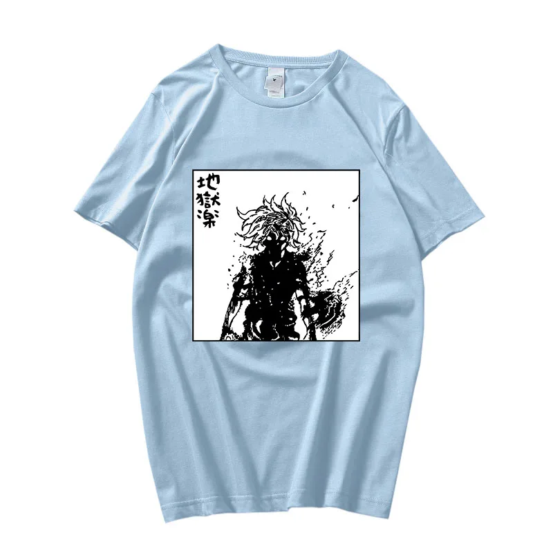 

Jigokuraku Hell's Paradise T Shirts Women/men Manga/Comic Tshirts High Street T-shirts 100% Cotton Casual Slight Strech Harajuku