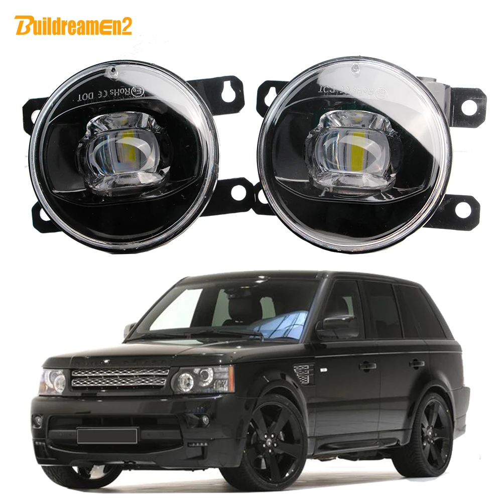 

2 Pieces LED Lens Fog Light Accessories For Land Rover Range Rover Sport LS 2010-2013 30W 8000LM Car Front Bumper Fog Lamp H11