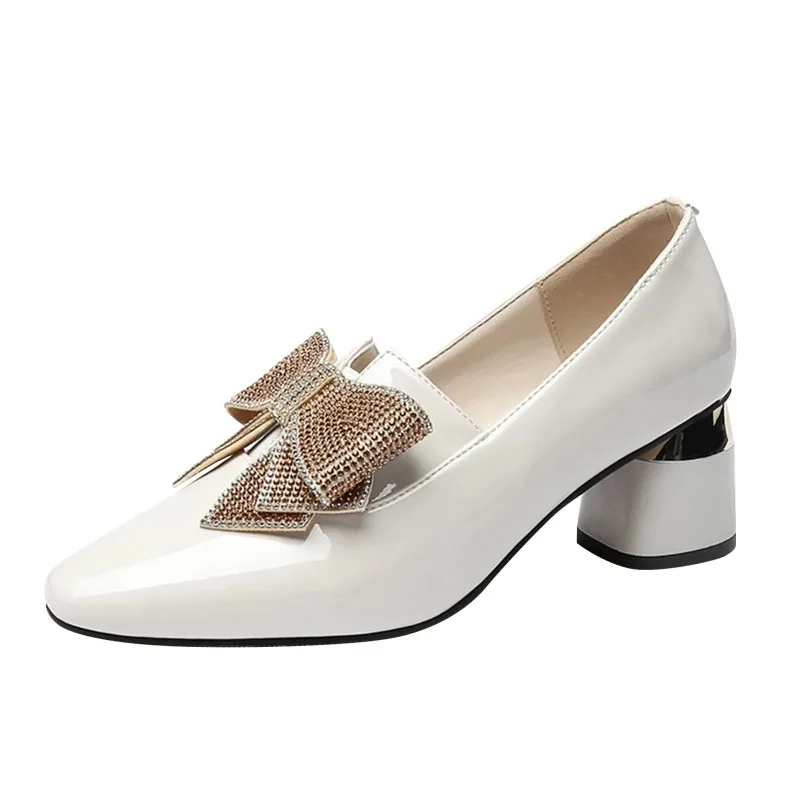 Женские уличные туфли на массивном каблуке Нескользящие дышащие повседневные