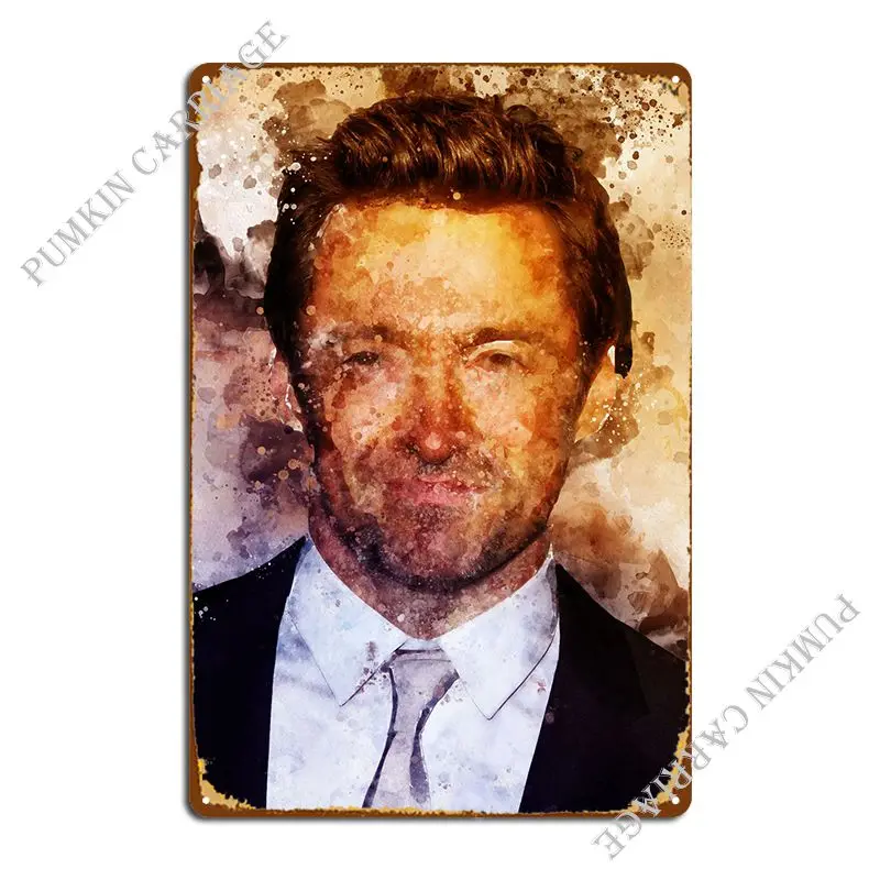 

Hugh Jackman металлический знак Настенный декор гараж; Клуб жестяной знак плакат
