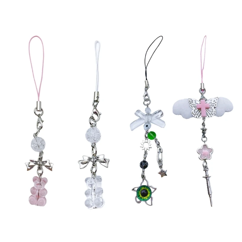 

Y2k Phone Lanyard Strap Bag Charm Phone Pendant Anti Lost Phone Chain Alloy Material Suitable for Phone Bag