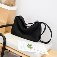 black crossbody bags for women 2022 new girls handbag shopper casual solid simple high capacity messenger shoulder totes bags