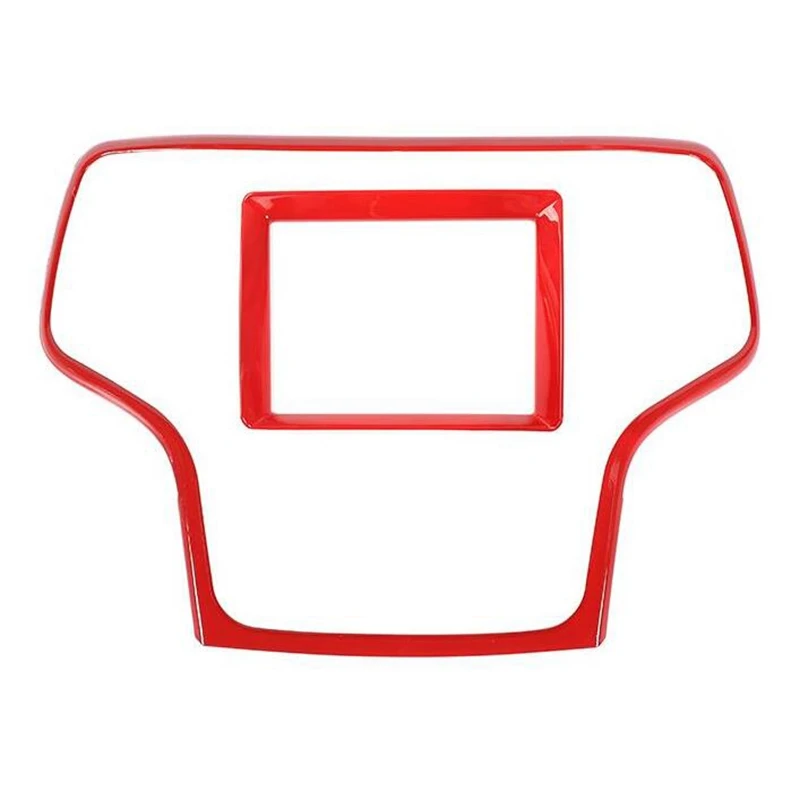 

Dashboard Center Console & GPS Navigation Frame Cover Kit for Jeep Grand Cherokee 2014-2018 (Red)