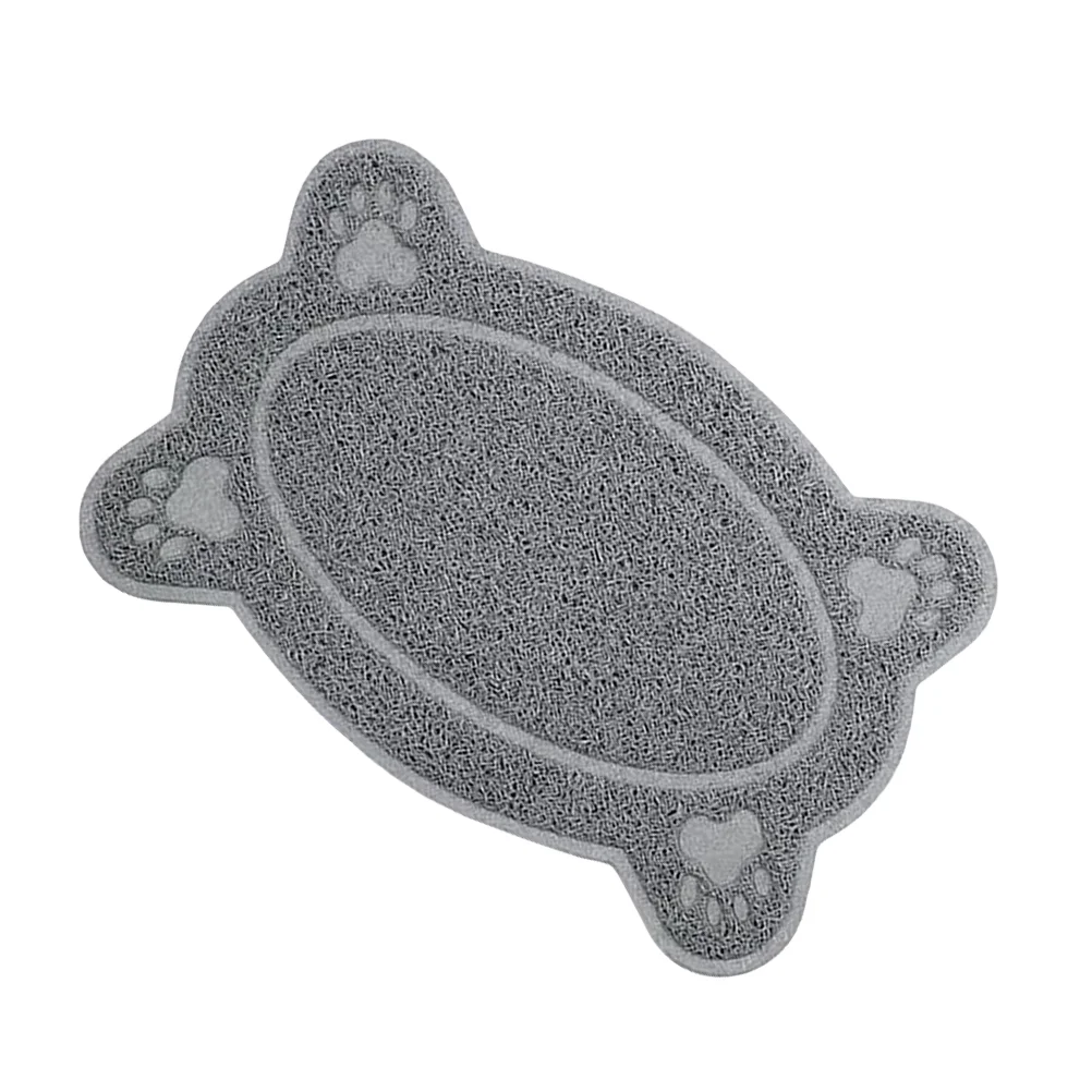 

1 PC Grey Comfortable Anti-slip Wear-resistant Tablemat Food Pad for Doggy Kitten