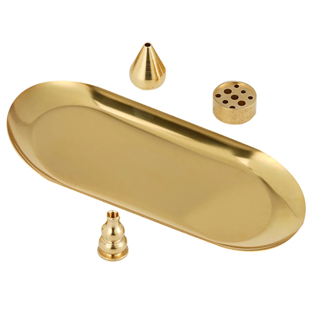 

1 Set Stick Holders Metal Burner Tray Decorative Stick Holders