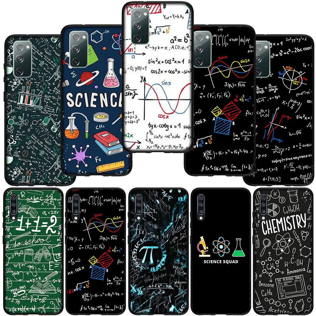 Чехол для телефона с формулой химической математики Huawei P30 P20 P10 Y6 Y7 Y9 Prime Mate 10 20 Pro