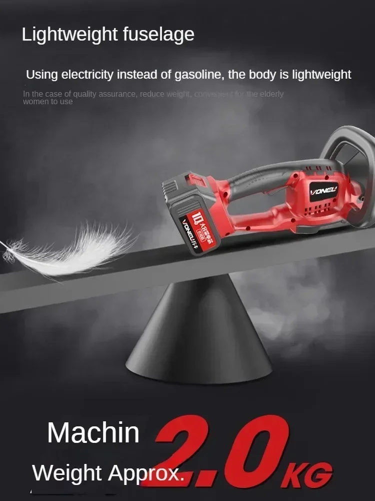 Electric Hedge Trimmer with Lithium Battery and Tea Harvester for Greening Garden Pruning