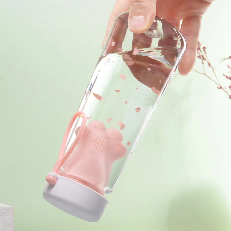 

550ml Cute Water Bottles Plastic Portable Water Bottle for Drinking Tea Mug Outdoor Sport Camping Supplies Dropshipping