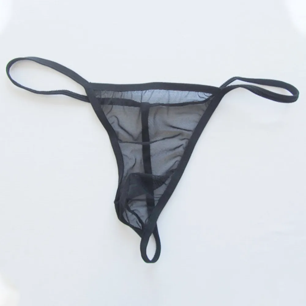 

Mens Hollow Breathable Thong Mesh See-Through Pouch Panties G-String Briefs Sexy Underwear T-Back G-string Gay Knicker Open Butt