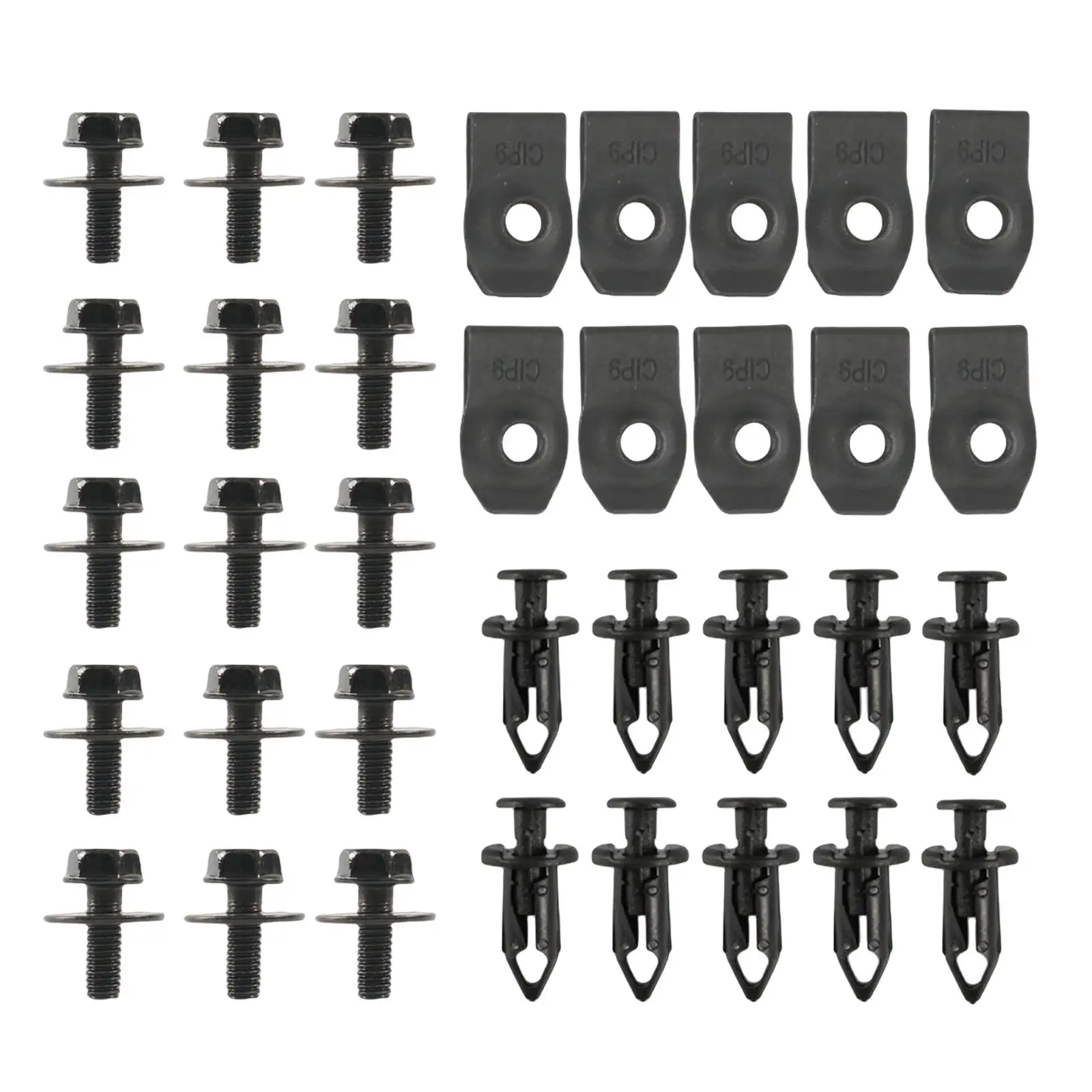 35Pcs Engine Under Cover Push Body Bolts for G35 G37