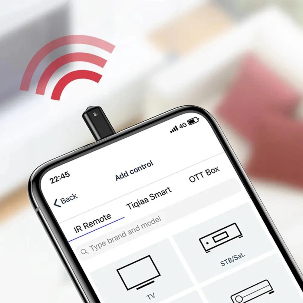 Универсальный ИК-пульт дистанционного управления, умное управление через  приложение, беспроводный инфракрасный адаптер дистанционного управления для  бытовой техники | AliExpress