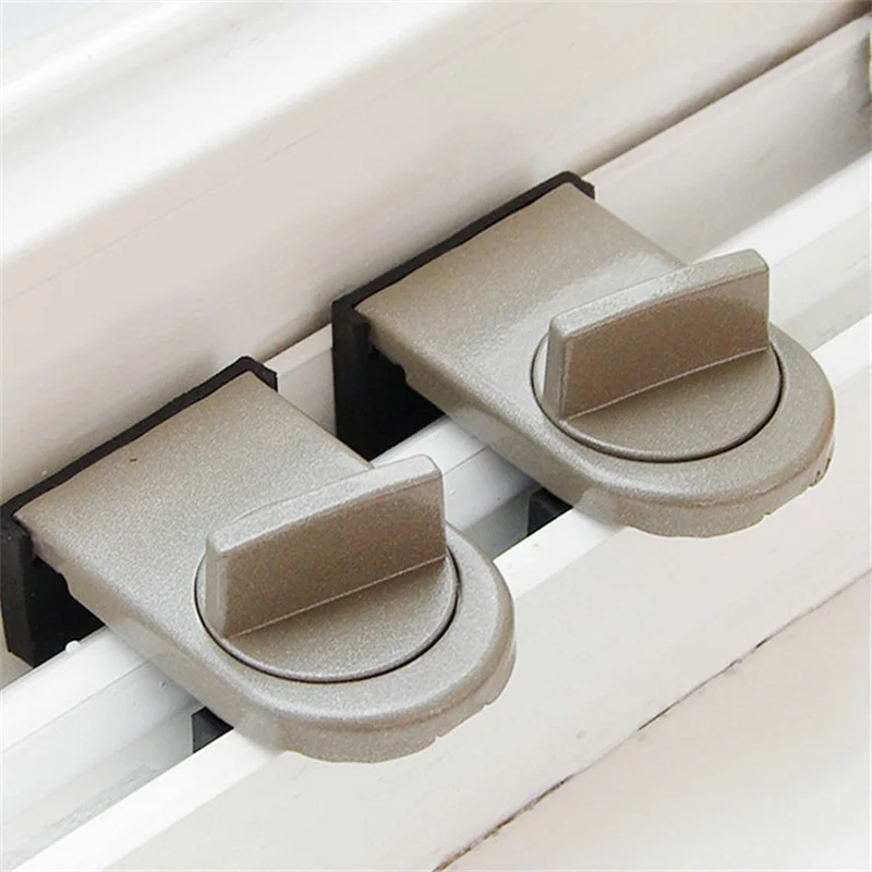 

Home Security Sash Window Stopper Adjustable Anti-theft Sliding Door Protection Lock Cupboard Cabinet Child Safety Lock Buckle
