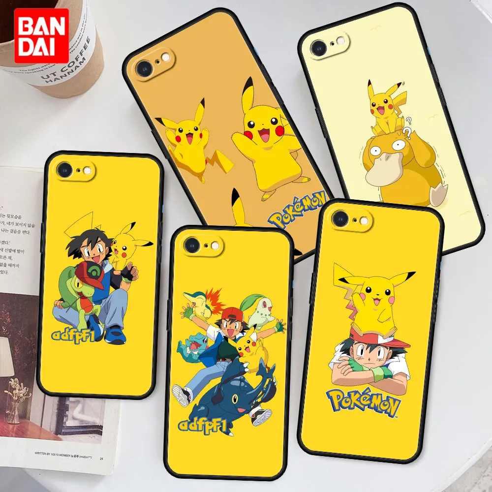 

Cover Case for iPhone SE 6 6S 7 8 Plus X XS XSMax XR 6Plus 6SPlus 7Plus 8Plus Capa Accessorie Armor Korea Pokemon Anime Lovely