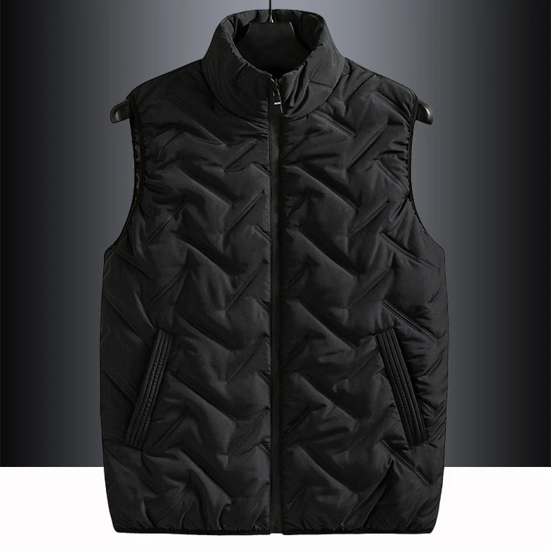 

Brand Clothing Vest Jacket Mens New Autumn Warm Sleeveless Jacket Male Winter Casual Waistcoat Vest Plus Size Veste Homme E69
