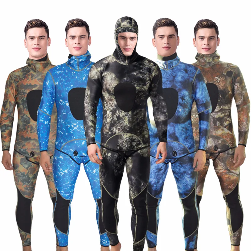 

3MM Wetsuit Equipment Snorkeling Surfing Swimwear Jumpsuit Triathlon Jellyfish Clothing Two Piece Athletic Diving Suit