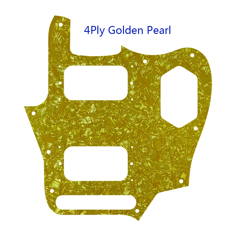Pleroo Custom Guitar Parts - For US Jaguar HH Humbucker Pickgurd chromch Plate Многоцветный выбор