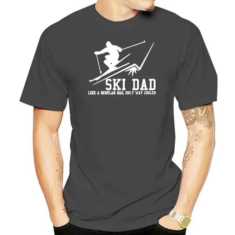 

Смешная унисекс футболка с круглым вырезом для катания на лыжах