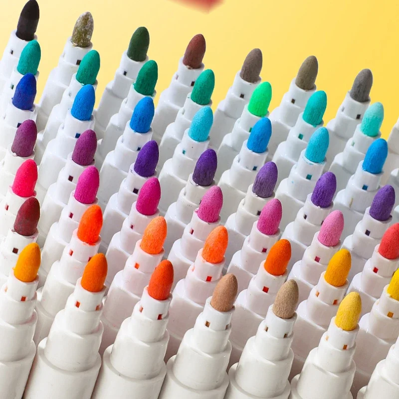 Набор односторонних/двухсторонних маркеров для рисования детей 12/48 цветов в