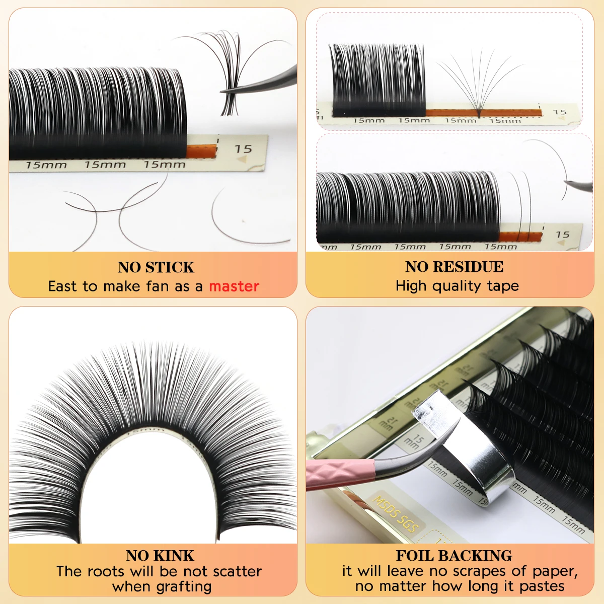 Lashonly 12 линий натуральные накладные ресницы для наращивания Корея PBT пушистые