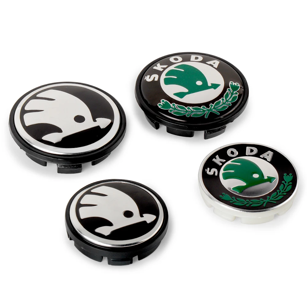 4 шт. центральная крышка ступицы автомобиля значок стиль аксессуары для Skoda Vision-E