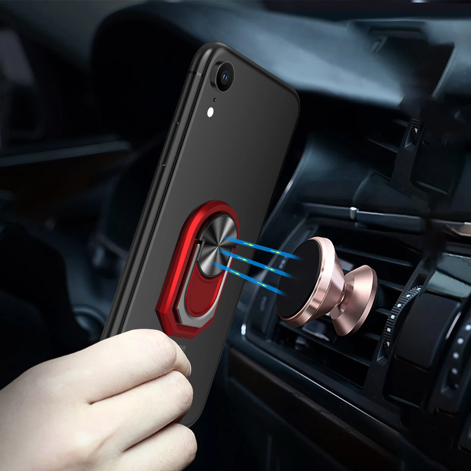 Роскошный ударопрочный кольцевой держатель для Ulefone Power 5 Чехол Мягкий