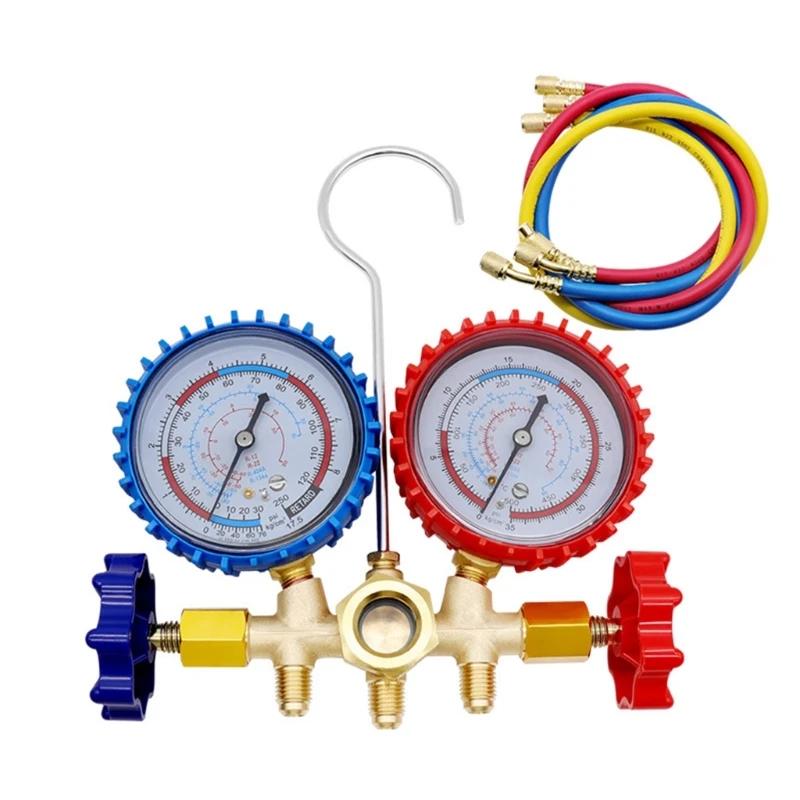 

Air Conditioning Manifold Gauge Set Diagnostic Tool for R22 Refrigerant Charging
