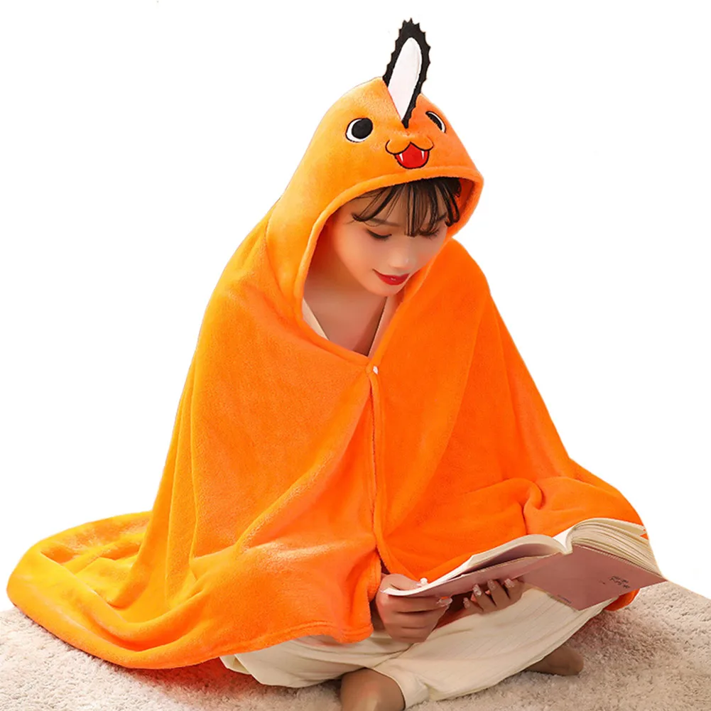 

Anime Chainsaw Man Pochita Cloak Blanket Soft Warm Cape Gifts Cosplay Costume