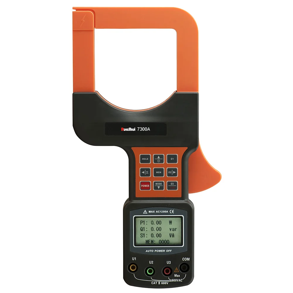 

7300A RuoShui 2000A Large Caliber Three Phase Power Clamp Meter