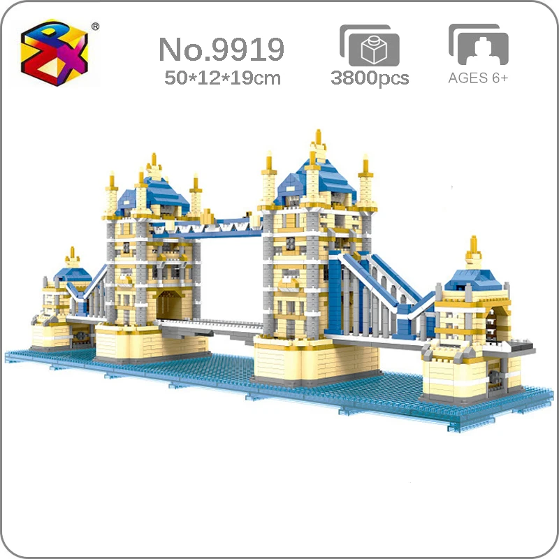 PZX 9919 г. мировая архитектура Лондонская башня мост река тамза 3D мини-алмазные