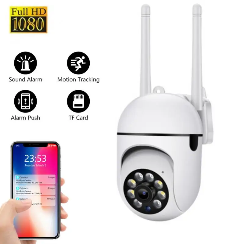 

1080p PTZ Wifi IP Surveillance Camera Outdoor 4X Digital Zoom AI Human Detect Wireless Camera H.264 Audio Security CCTV Camera