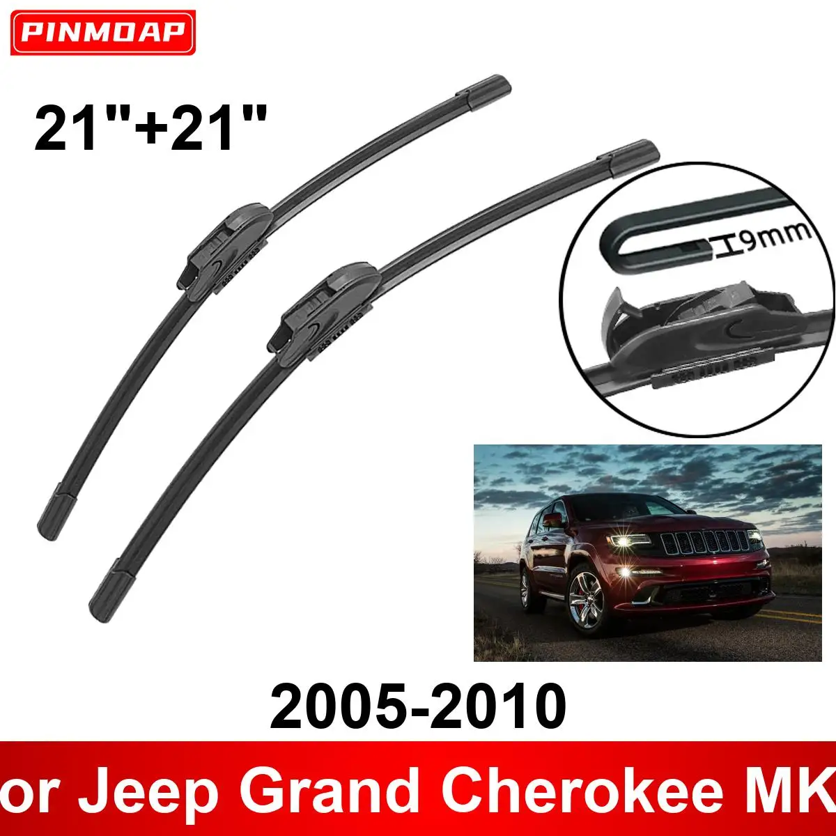 Автомобильный дворник для Jeep Grand Cherokee MK3 2005-2010 21 &quot+ 21&quot передние и задние щетки