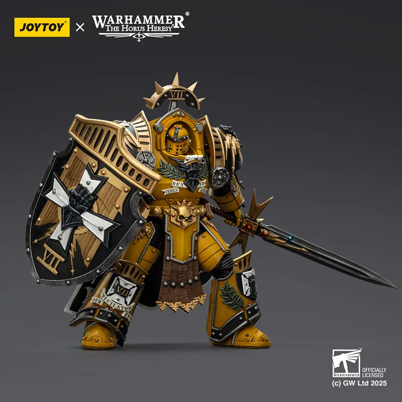 Фото Коллекционная фигурка JOYTOY Warhammer Imperial Fists Legion Praetor в броне Терминатора Тартароса, модель для декора рабочего стола №4