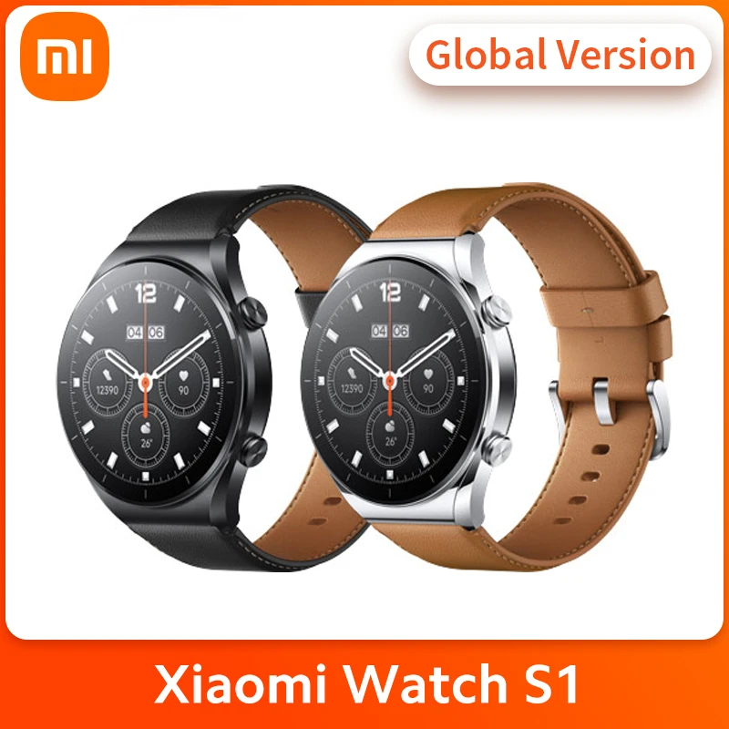 

Global Version Xiaomi Watch S1 Smartwatch AMOLED Display Heart Rate Blood Oxygen Wireless Charging Dual-band GPS Watch