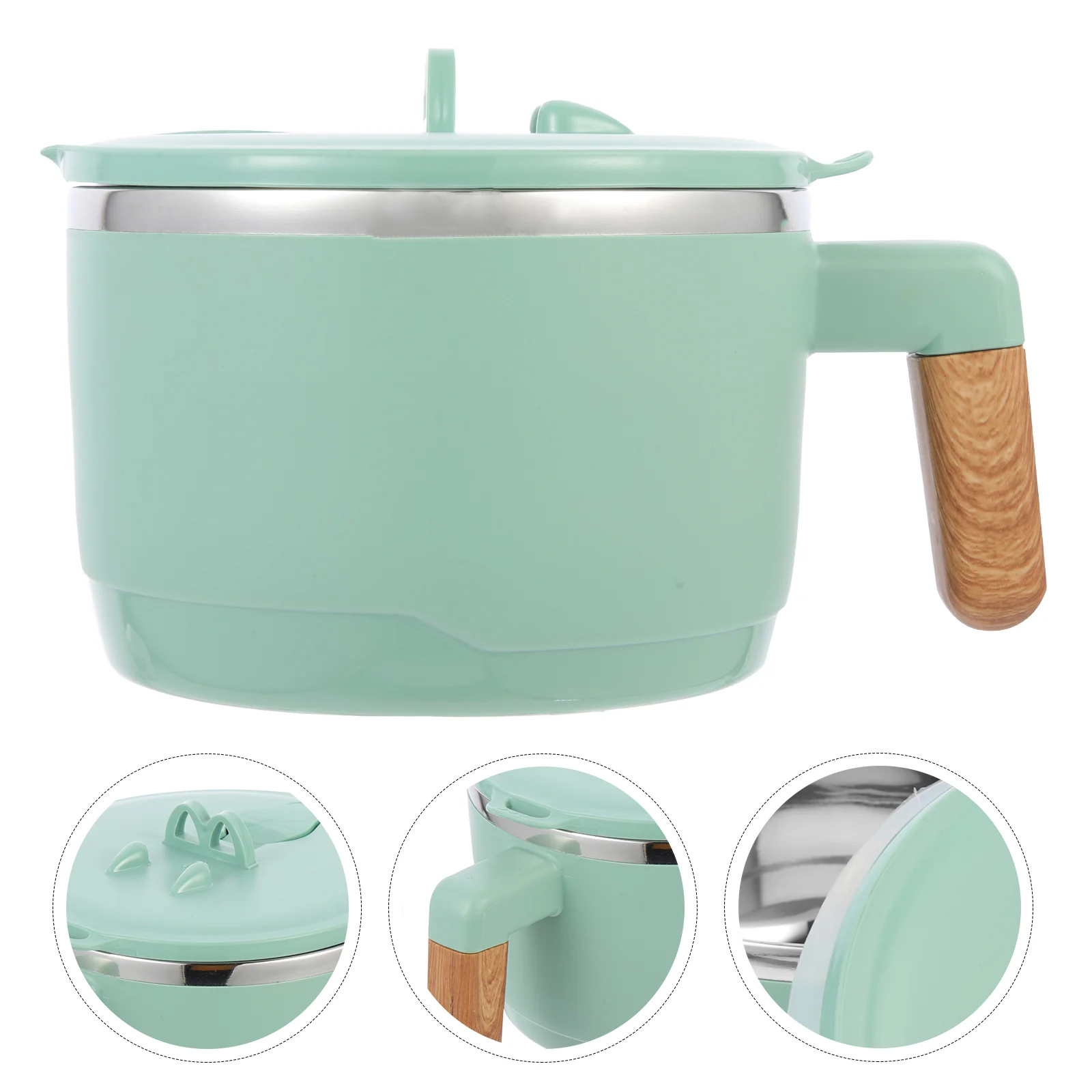 

Cereal Soup Bowls Handle Soup Bowl With Lid Ramen Bowl Insulated Noodle Bowl for Friends Storage Decorate Home