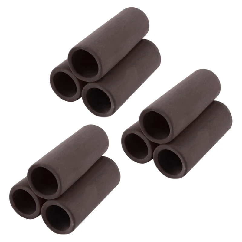

9 Pcs Brown Ceramic Shelters - Shrimp Habitat, Breeding Tube, Hiding Cave