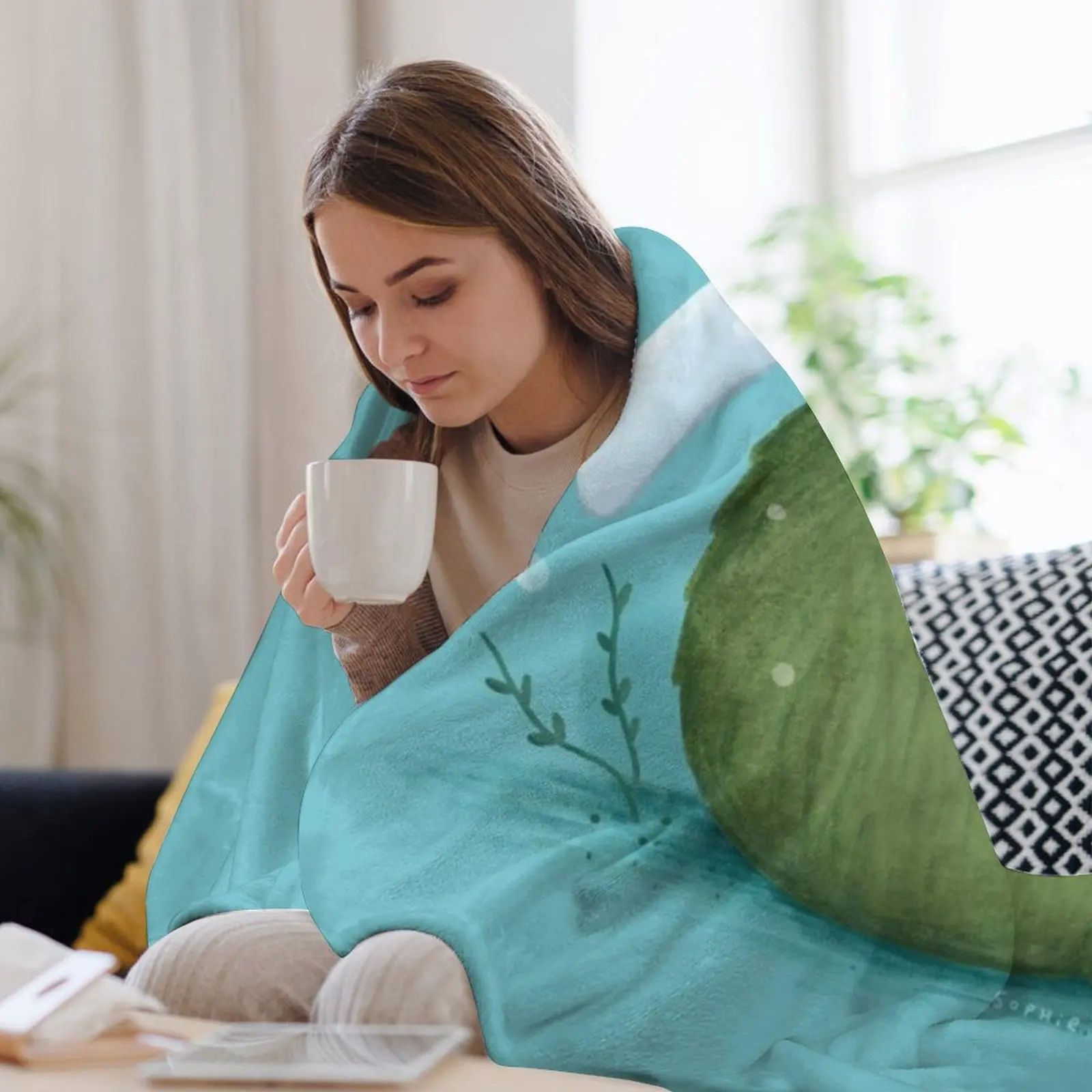 Фланелевое одеяло Axolotl на Mossball