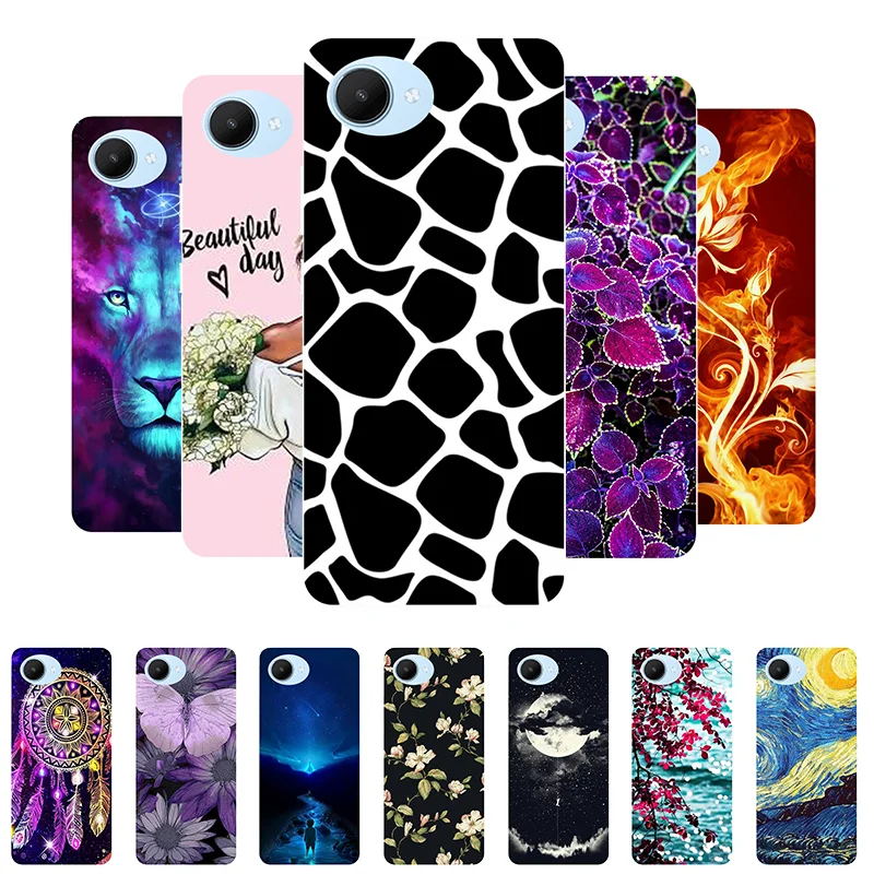 

for Realme Narzo 50i Prime Case Bumper Soft Silicone TPU Back Cover for Realme Narzo 50i Prime Phone Cases 50 i Funda Cartoon