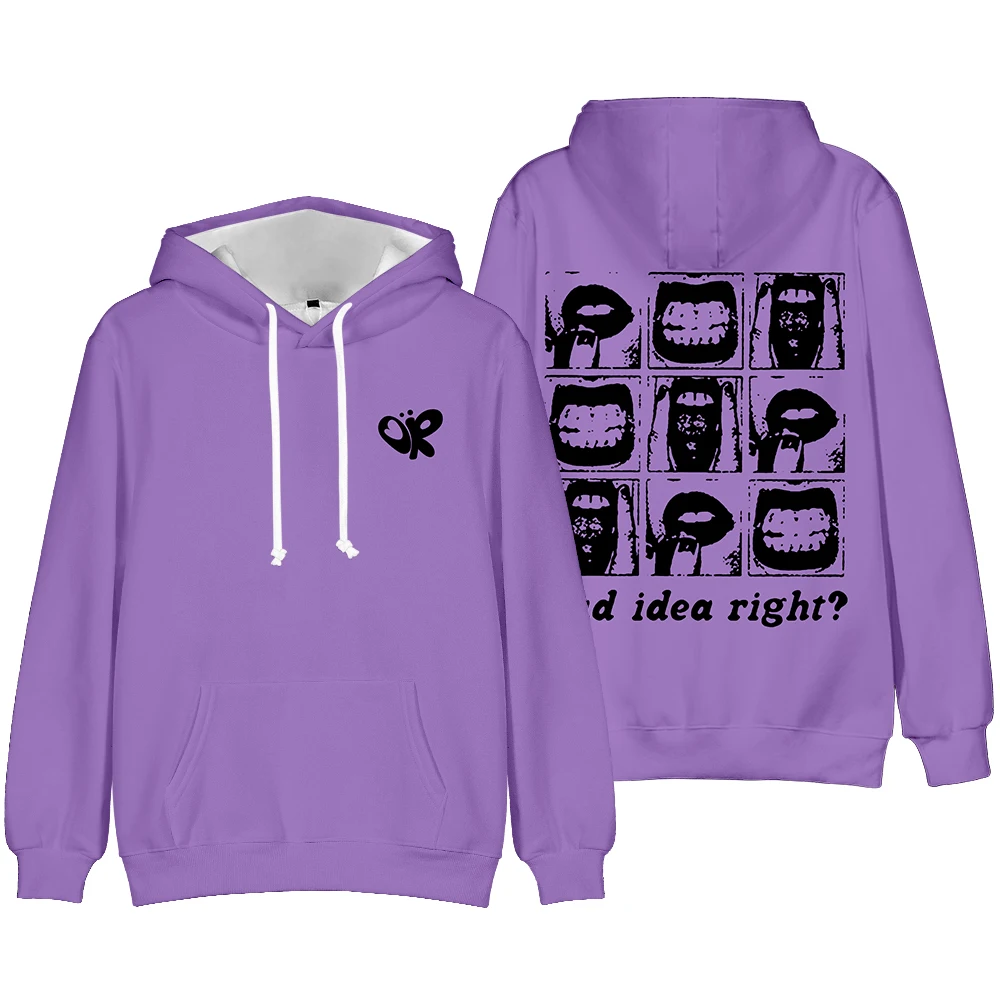 

Olivia Rodrigo Hoodies Bad Idea Right Album Merch Print Women Man Fashion Funny Casual Streetwear